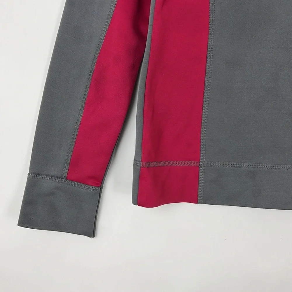 GoLite pullover Sweatshirt jacket with 1/2 zip in gray and maroon XS - Picture 5 of 9
